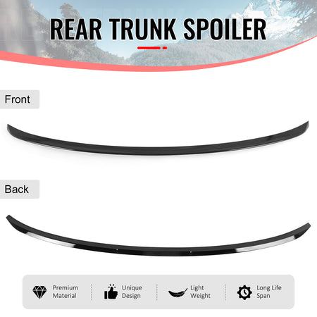 Fits 19-27 BMW G07 X7& Alpina XB7 IKON Style Rear Middle Spoiler Gloss Black ABS