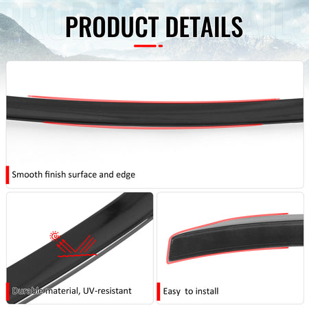 Fits 19-27 BMW G07 X7& Alpina XB7 IKON Style Rear Middle Spoiler Gloss Black ABS