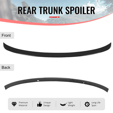 For 14-18 BMW X5 F15 X5M F85 IKON Style Mid Trunk Spoiler Carbon Fiber Print ABS