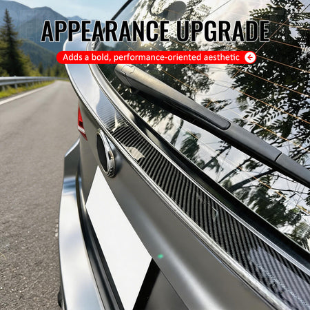 For 14-18 BMW X5 F15 X5M F85 IKON Style Mid Trunk Spoiler Carbon Fiber Print ABS