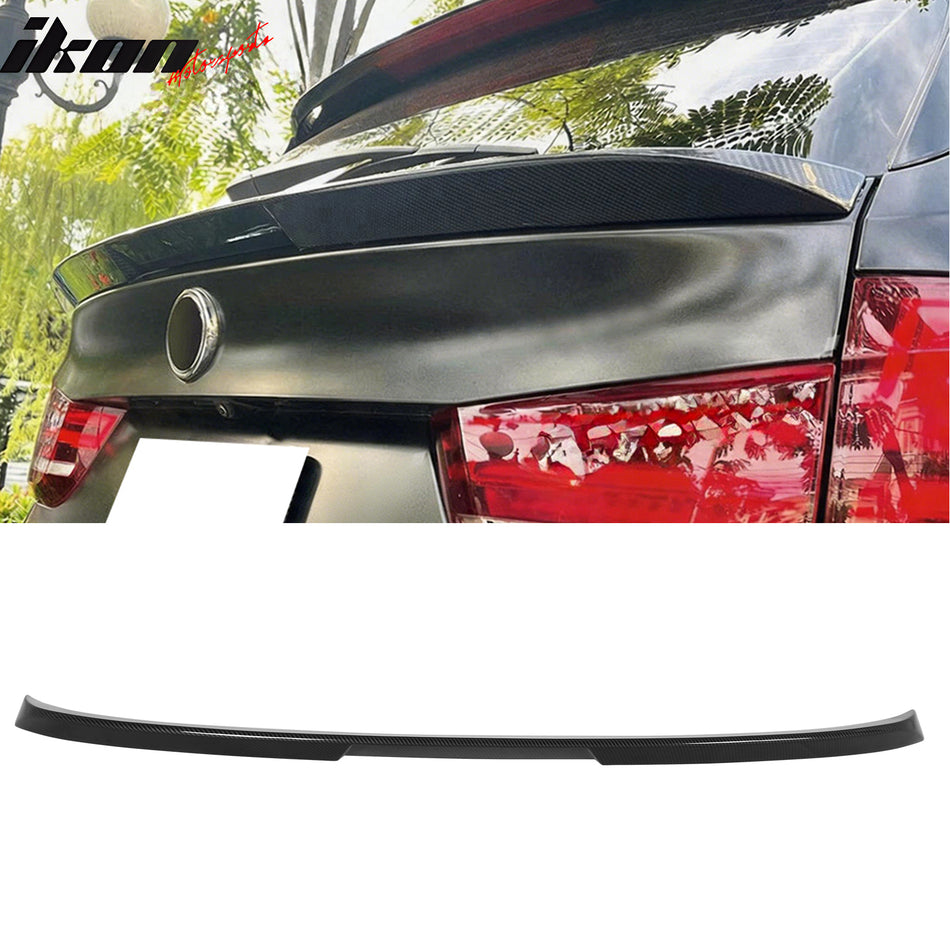 2014-2018 BMW X5 F15 X5M F85 IKON Style Carbon Fiber Print Mid Trunk Spoiler ABS