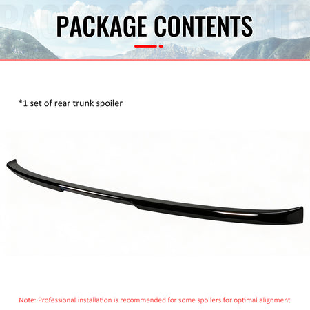 Fits 14-18 BMW X5 F15 X5M F85 IKON Style Mid Trunk Spoiler Wing Gloss Black ABS
