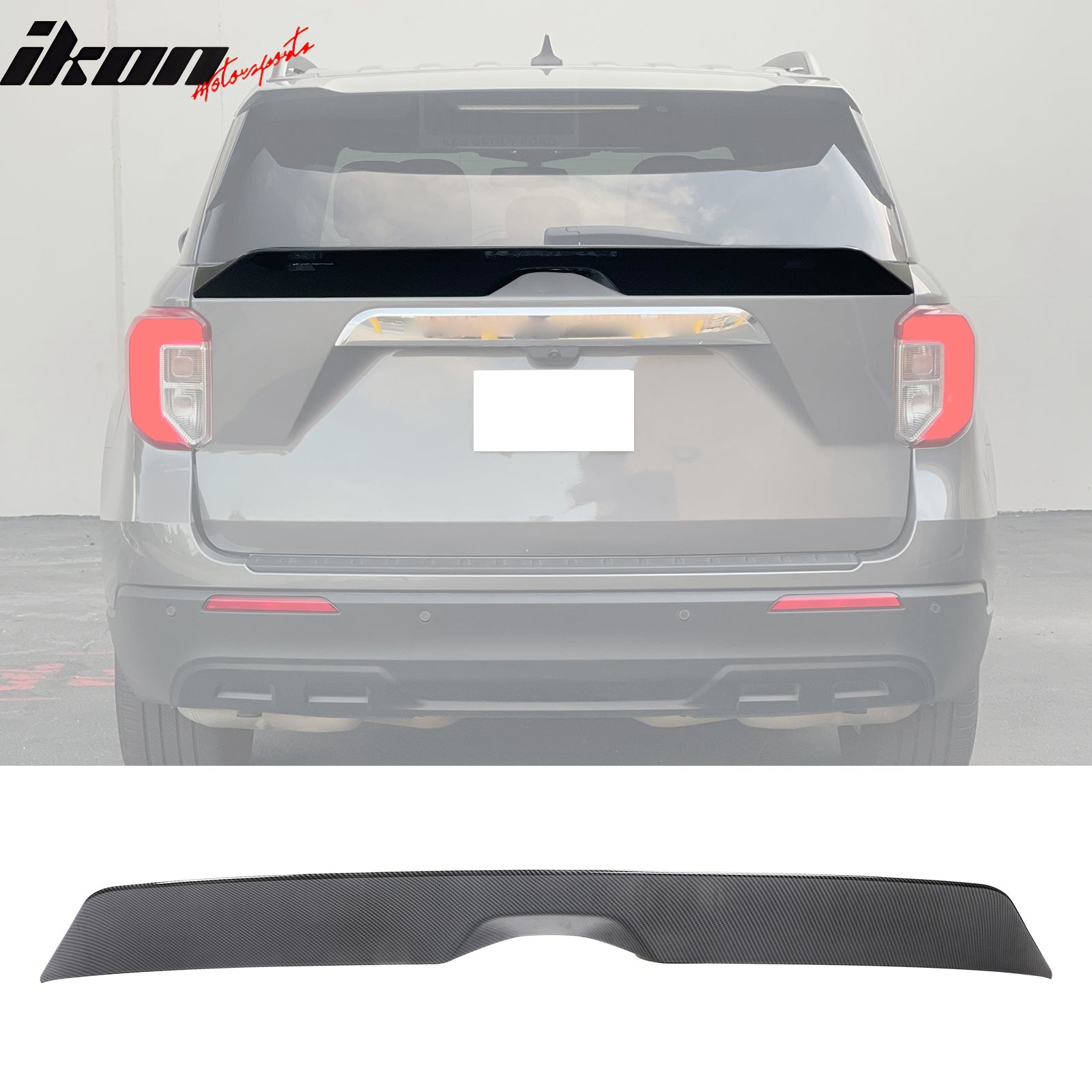 IKON MOTORSPORTS, Trunk Spoiler Compatible with 2020-2024 Ford