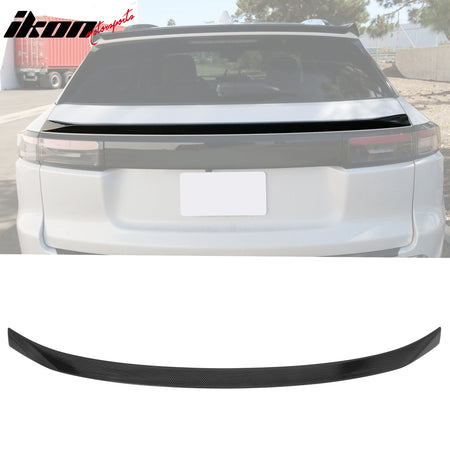IKON MOTORSPORTS, Trunk Middle Spoiler Compatible with 2024-2026 Honda Prologue, IKON Style ABS Plastic Rear Trunk Lid Spoiler Wing Lip