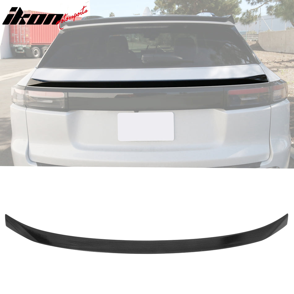 IKON MOTORSPORTS, Trunk Middle Spoiler Compatible with 2024-2026 Honda Prologue, IKON Style ABS Plastic Rear Trunk Lid Spoiler Wing Lip