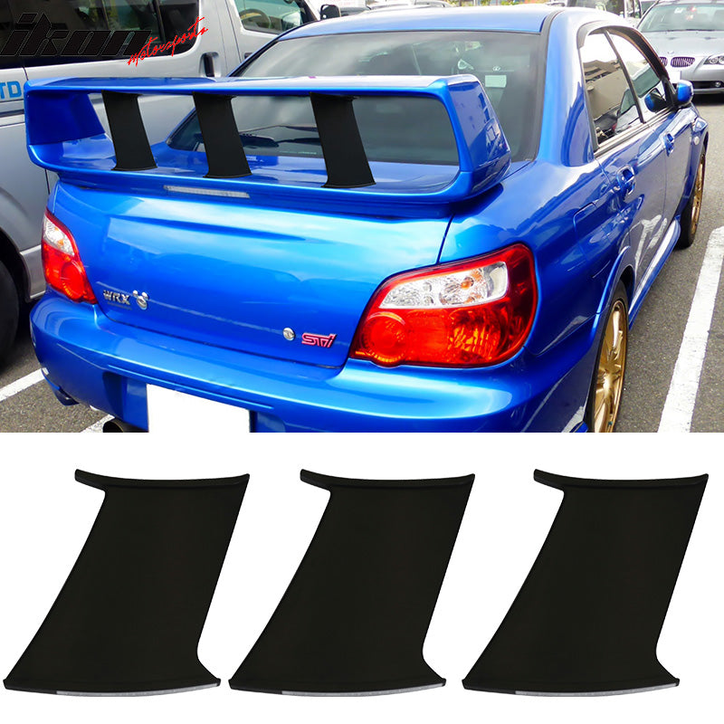 2002-2007 Subaru Impreza WRX STI Trunk Spoiler Stabilizer Add On 3PC