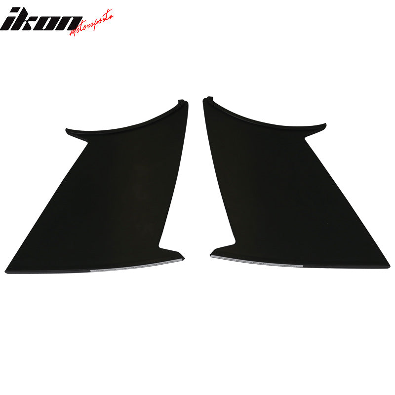 2PC Wing Stabilizer Compatible With 2008-2014 Subaru WRX 2008-2011 Impreza STI, ABS Unpainted Trunk Boot Lip Spoiler & 3M Tape Add On By IKON MOTORSPORTS, 2009 2010 2012 2013