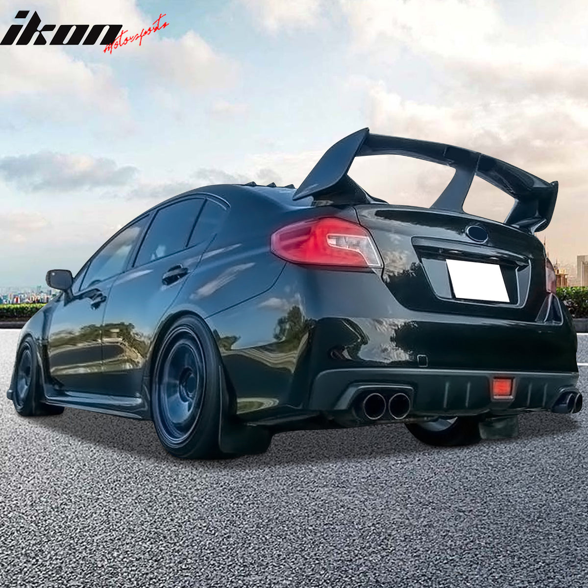 Fits 15-21 Subaru WRX & STI Trunk Spoiler Support Added On Painted ABS