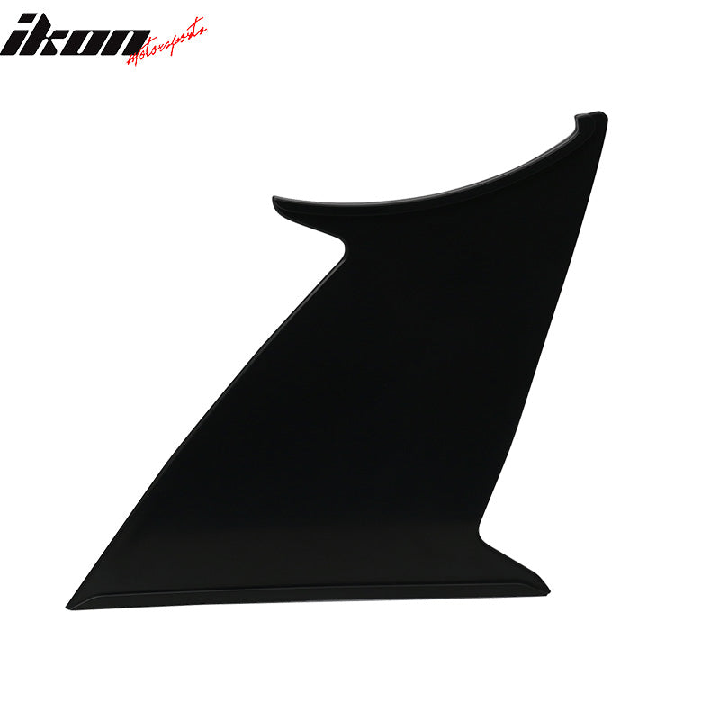 2PC Wing Stabilizer Compatible With 2015-2021 Subaru WRX STI, ABS Unpainted Trunk Boot Lip Spoiler Wing & 3M Tape Add On By IKON MOTORSPORTS