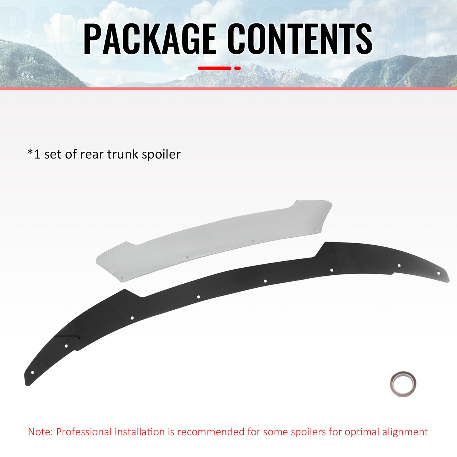 Fits 15-23 Dodge Charger SRT Hellcat Venom V2 Wickerbill Spoiler Gurney Flap PC