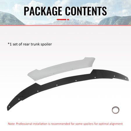 Fits 15-23 Dodge Charger SRT Hellcat Venom V2 Wickerbill Spoiler Gurney Flap PC