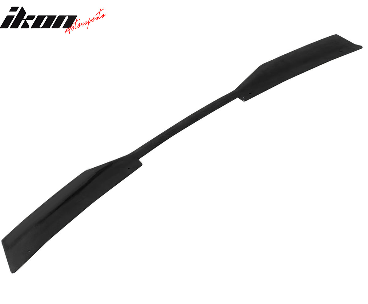 Fits 24-25 Ford Mustang Dark Horse Matte Black Trunk Spoiler W/ Gurney Glap ABS