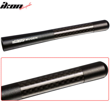 Clearance Sale Carbon Fiber Mugen Car Antenna Short 4.7 Inch 12cm Black Radio FM