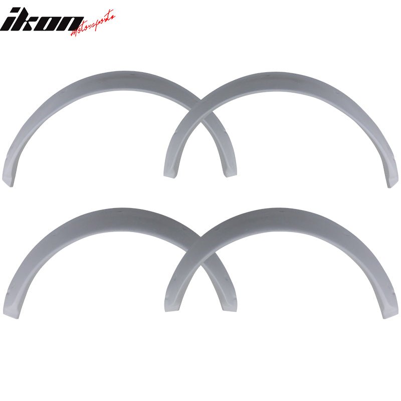 IKON MOTORSPORTS Fender Flares Compatible With 1990-1997 Mazda Miata, 30mm Unpainted FRP Front & Rear 4 Wheels Full Set Street Trim