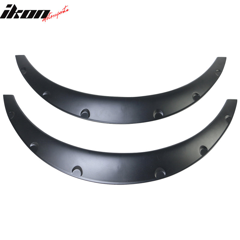 Ikon V2 Universal 50mm Front & 70mm Wide Rear PU Fender Flares Set of 4