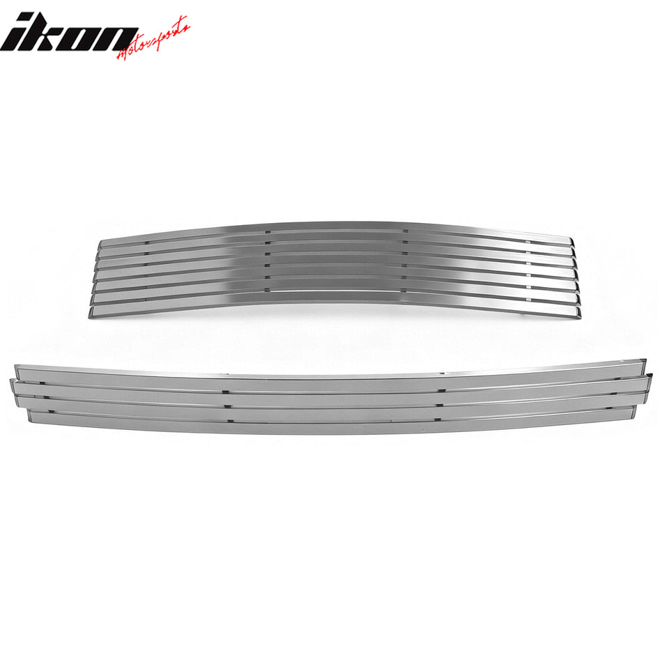 2007-2010 Chevy Silverado 2500/3500 HD Billet Style Front Bumper Upper Grille Insert Aluminum