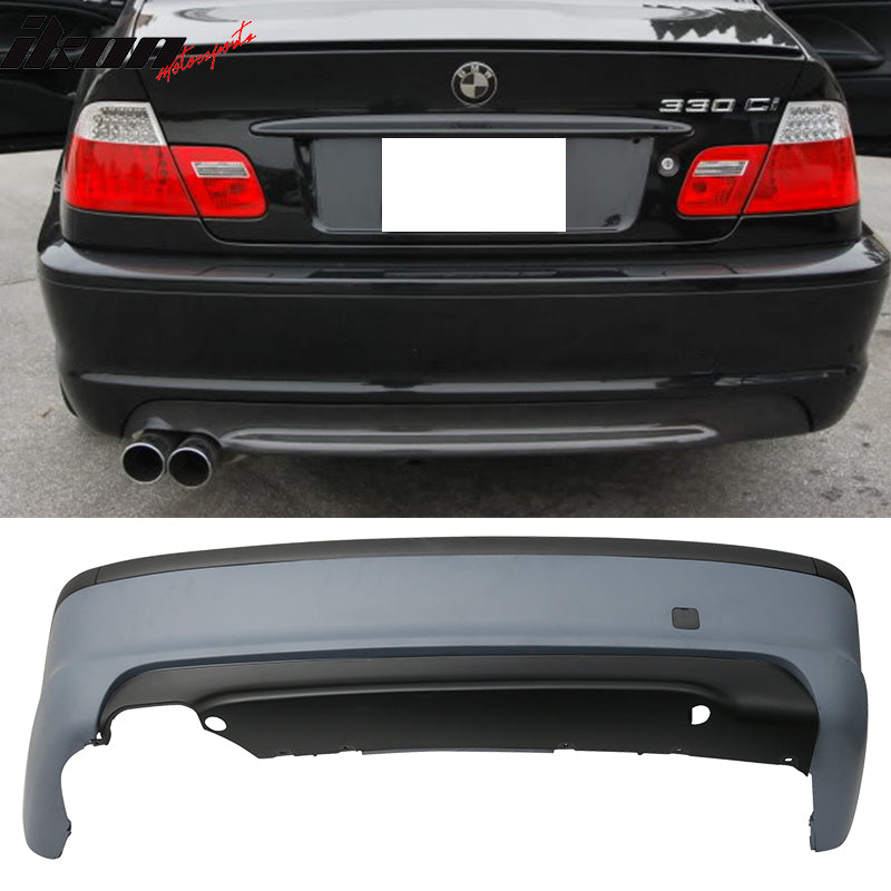 1999-2005 BMW E46 3 Series 4-Doorr MT M Sport PP Rear Bumper Cover