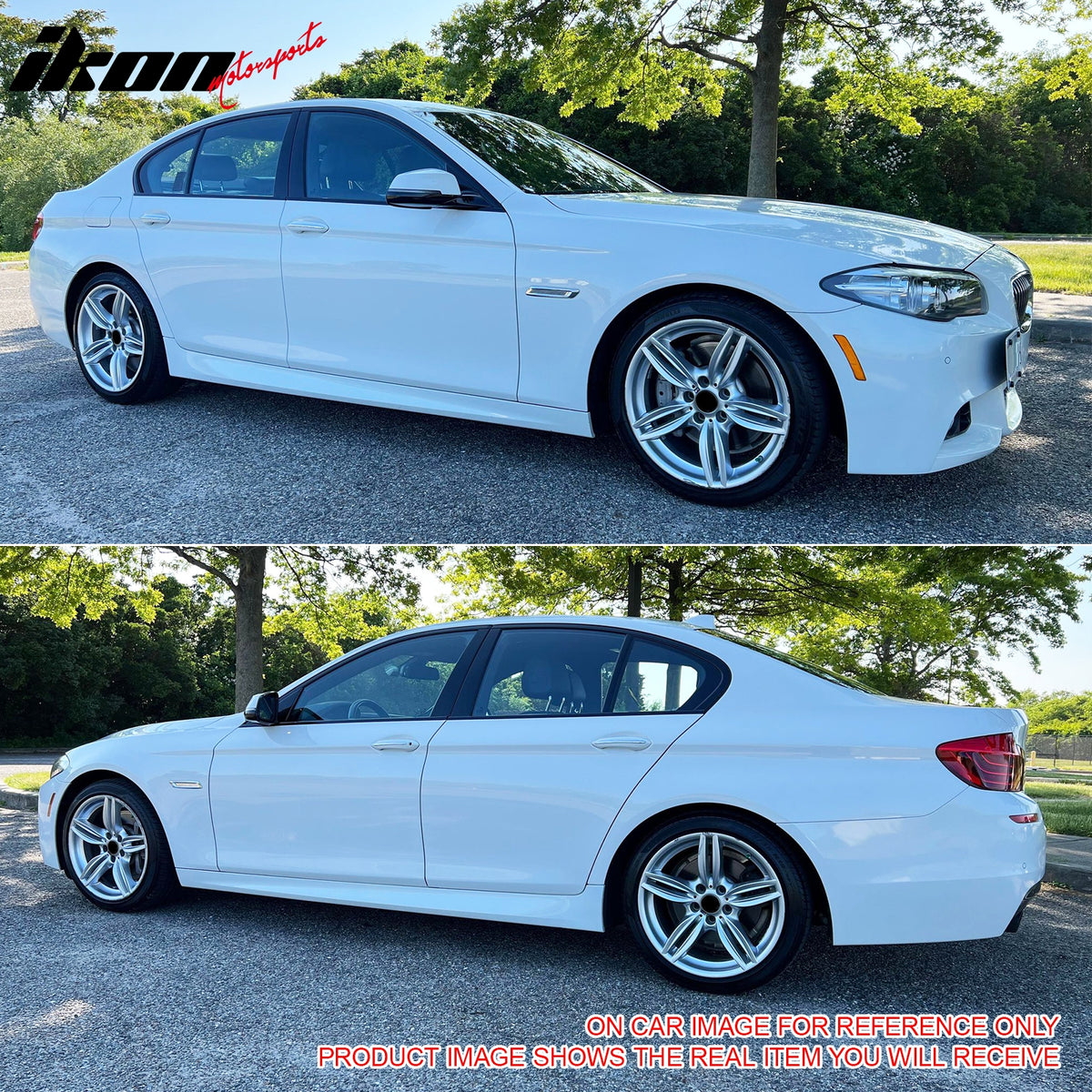 Fits 2011-2016 BMW F10 5-Series M5 Sedan M-Tech Style Side Skirts Unpainted
