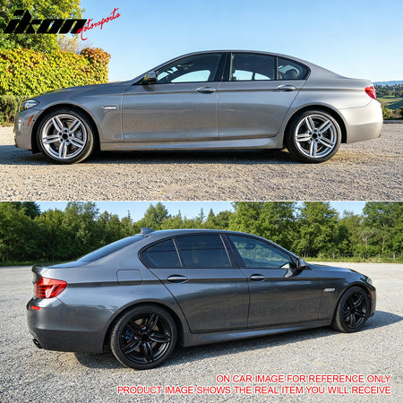 Fits 11-16 BMW F10 5-Series M5 Side Skirts M Tech Style Rocker Panel Extension