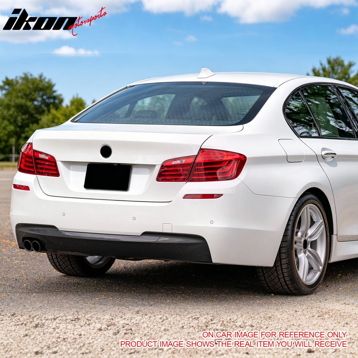 Fits 11-16 BMW 5-Series F10 Sedan 4DR M-Tech Rear Bumper Cover W/ 528i Diffuser
