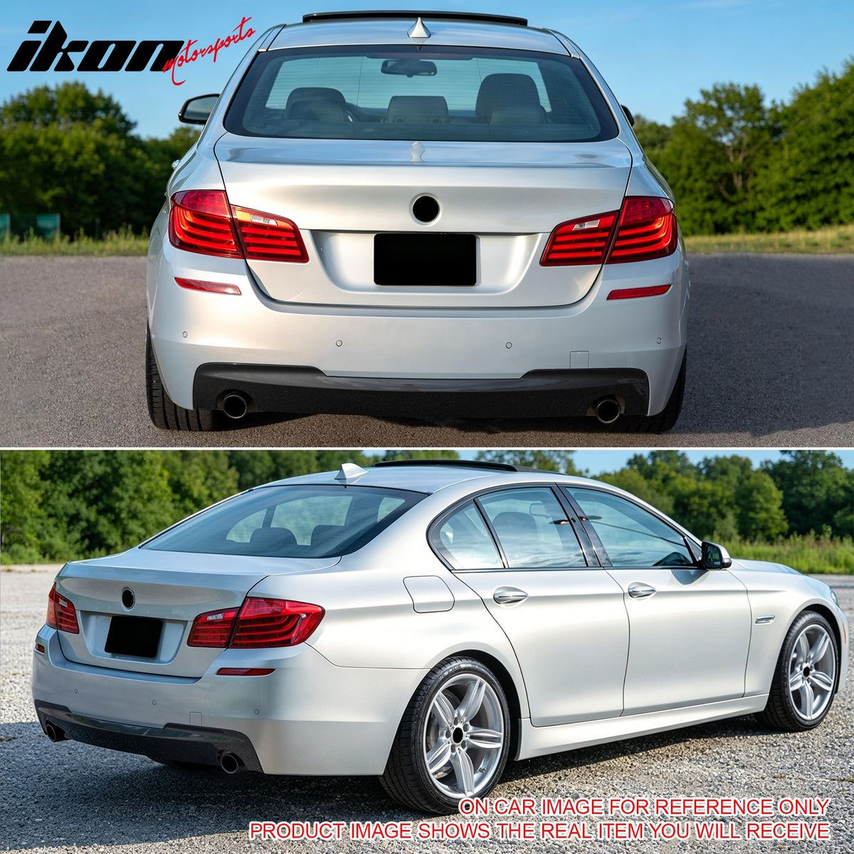 Fits 2011-2016 BMW F10 5-Series MT Style Rear Bumper Cover W/ 535i Diffuser