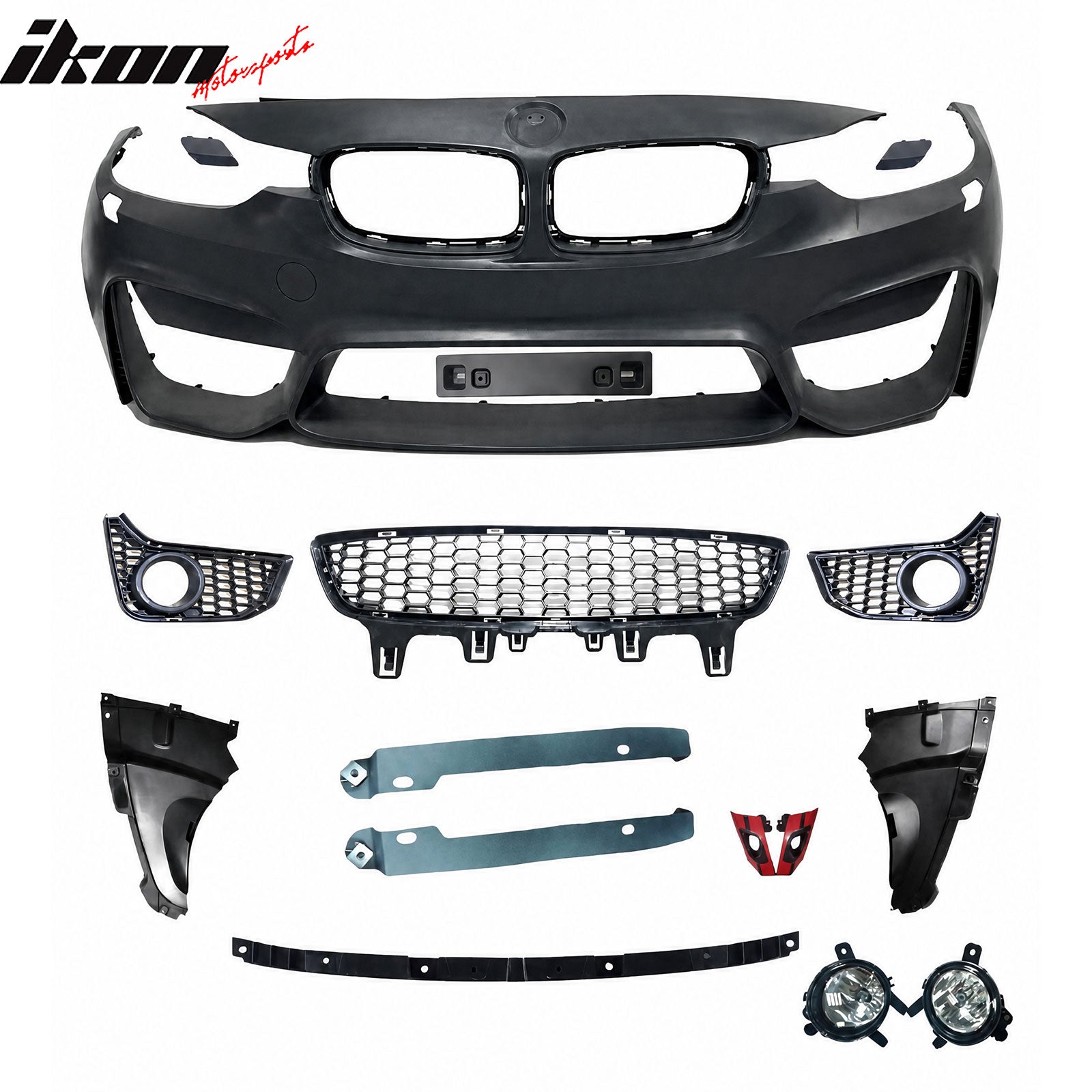 Fit 2012-2018 BMW 3-Series F30 Sedan/F31 Wagon M3 Style Front Bumper Cover