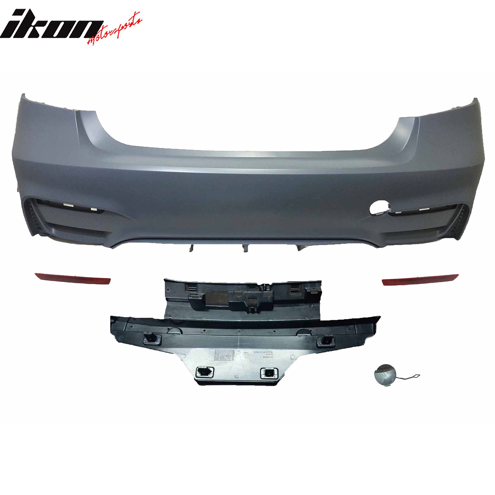 Fits 12-18 BMW F30 3 Series Sedan M3 CS Style Rear Bumper Quad Exhaust No PDC