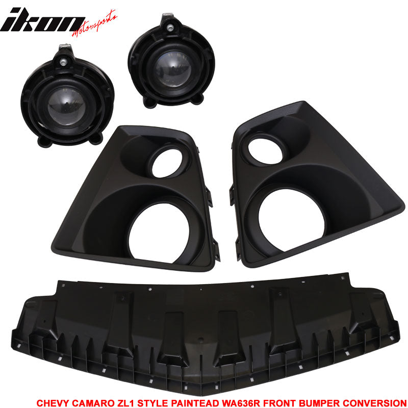 Fits 10-13 Camaro ZL1 Front Bumper Cover Painted Switchblade Silver Metallic