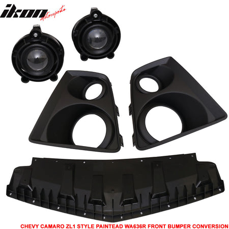 Fits 10-13 Camaro ZL1 Front Bumper Cover Painted Switchblade Silver Metallic