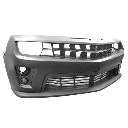 IKON MOTORSPORTS Front Bumper, Compatible With 2010-2013 Chevy Camaro SS V8 ZL1 Front End Conversion PP DRL Fog Light