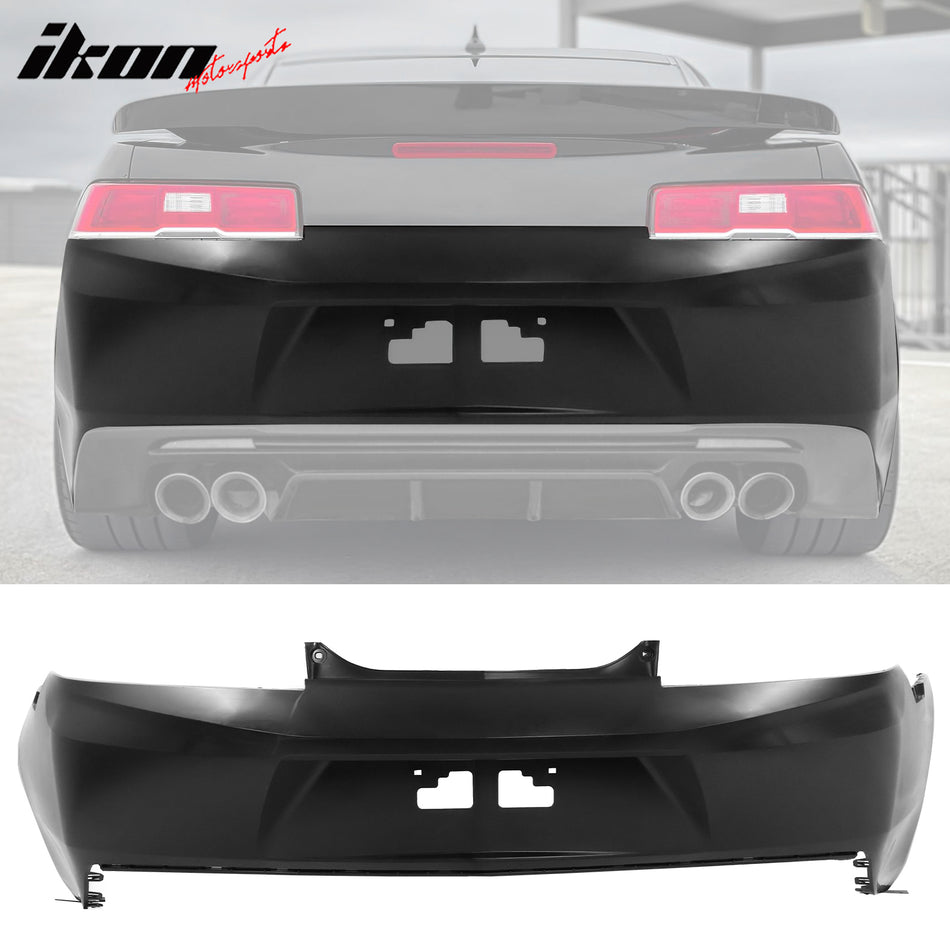 2014-2015 Chevy Camaro 6th ZL1 Style Unpainted Rear Bumper Cover PP