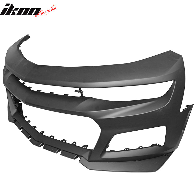 Fits 16-18 Chevy Camaro ZL1 Style Front Bumper Cover Conversion w/ DRL Fog Light