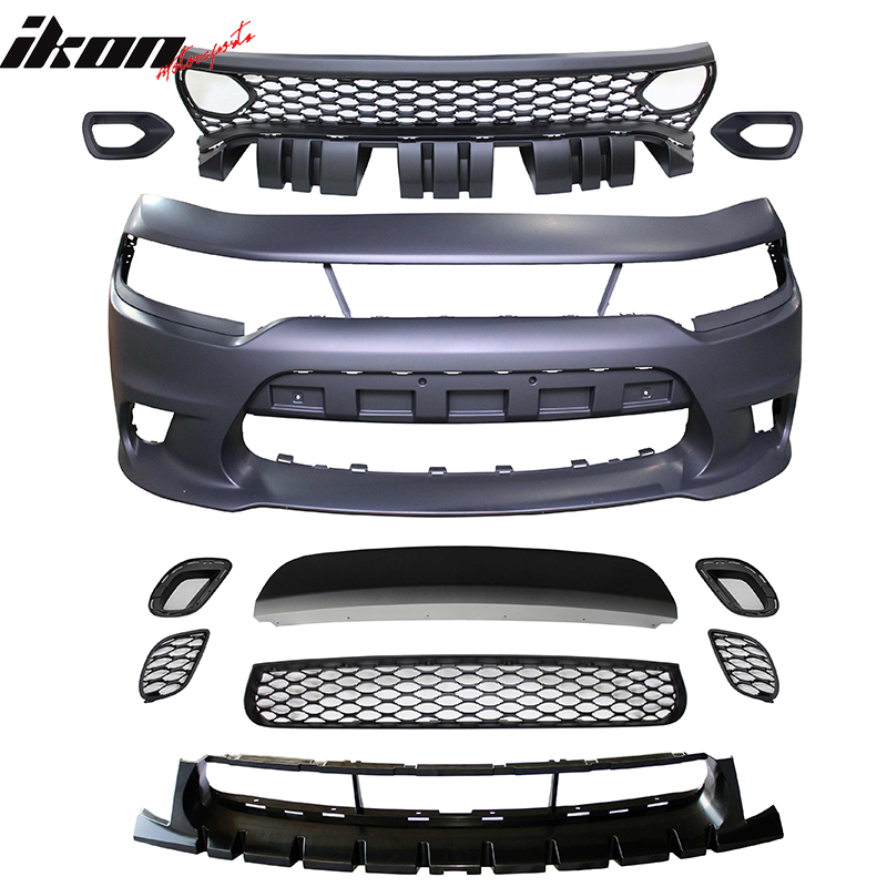 Fits 15-23 Dodge Charger Scat Pack SRT 392 Hellcat Front Bumper Cover - PP