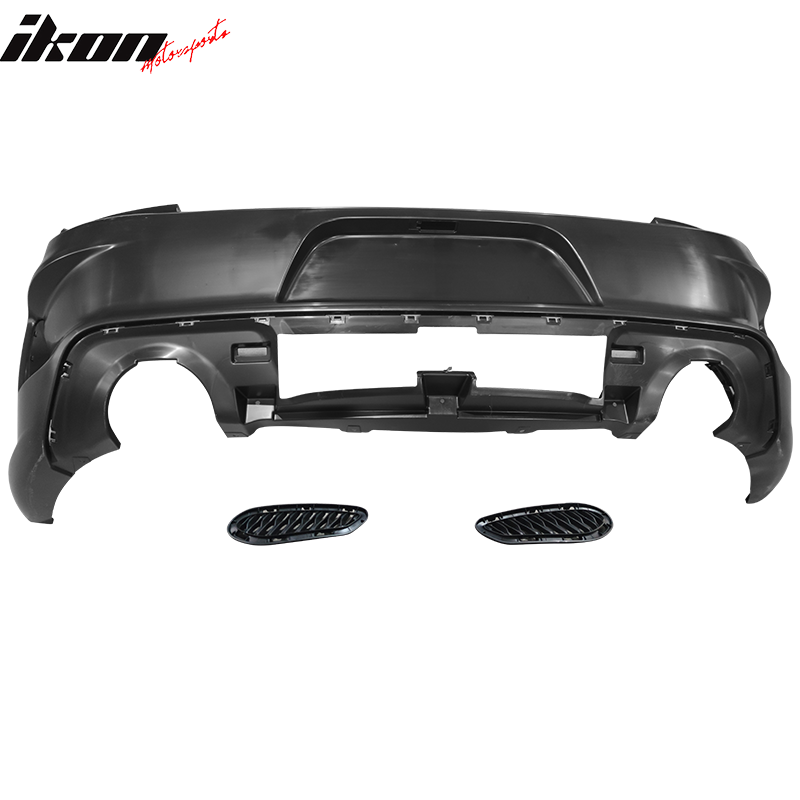 Fits 15-23 Dodge Charger Rear Bumper Conversion w/ Gloss Black Rear Diffuser Lip