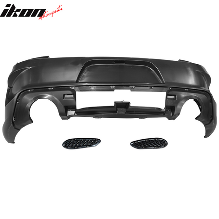 Fits 15-23 Dodge Charger Rear Bumper Conversion w/ Gloss Black Rear Diffuser Lip