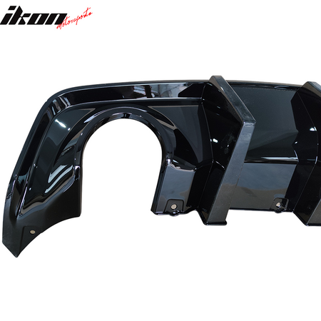 Fits 15-23 Dodge Charger Rear Bumper Conversion w/ Gloss Black Rear Diffuser Lip