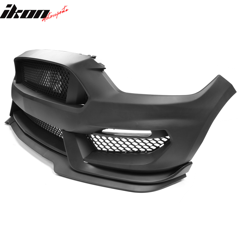 Fits 15-17 Ford Mustang GT350 Style Front Bumper Retrofit Cover Conversion PP