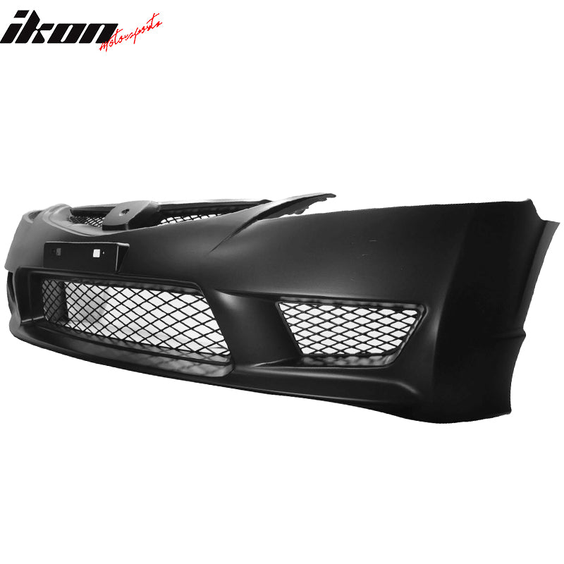 Fits 06-11 Honda Civic Sedan 4Dr Type R PP Front Bumper Cover Conversion USDM