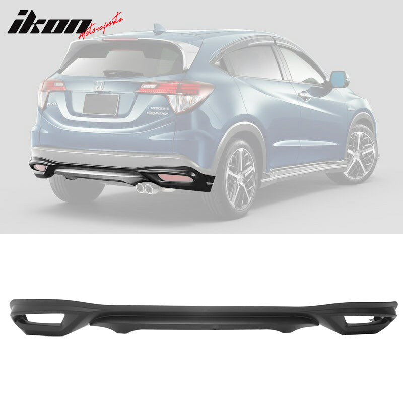 2016-2018 Honda HRV MU Style Unpainted Black Rear Bumper Conversion PU