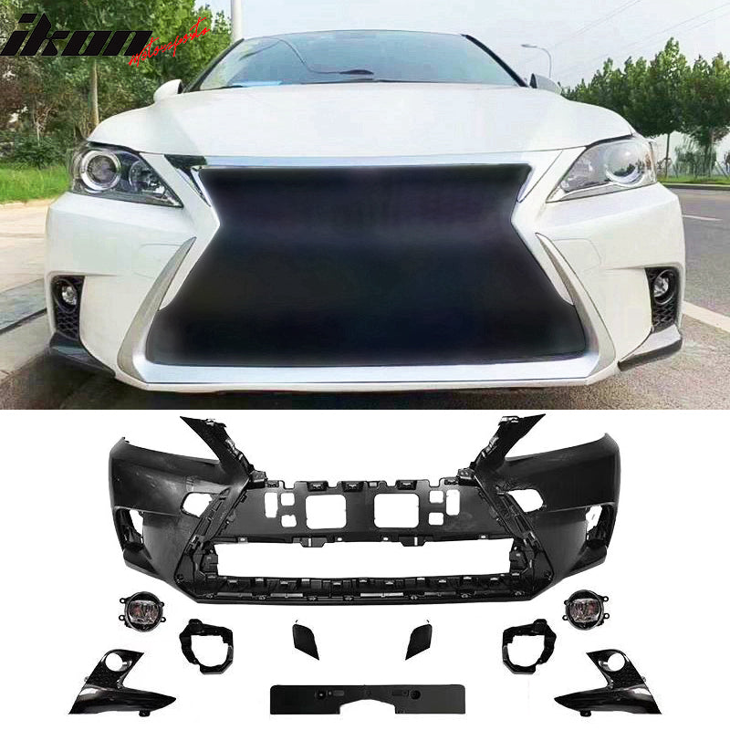 2011 2013 Lexus CT200h F Sport Style Unpainted Front Bumper Cover PP 2011-2013-lexus-ct200h-f-sport-style-unpainted-front-bumper-cover-pp