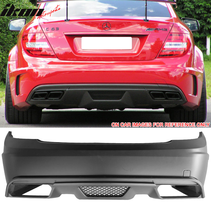 2008-2011 Benz W204 Black-Series Style Unpainted Rear Bumper Cover PP