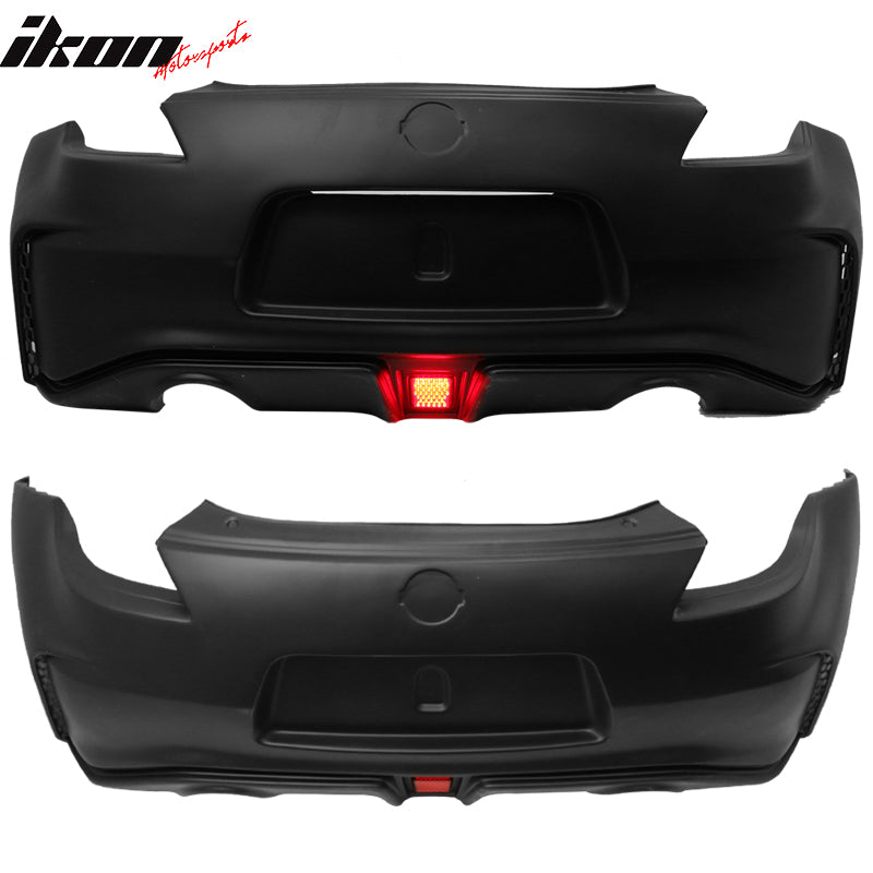 Fits 09-20 Nissan 370Z NS Style Rear Bumper Cover With LED Brake Light - PP