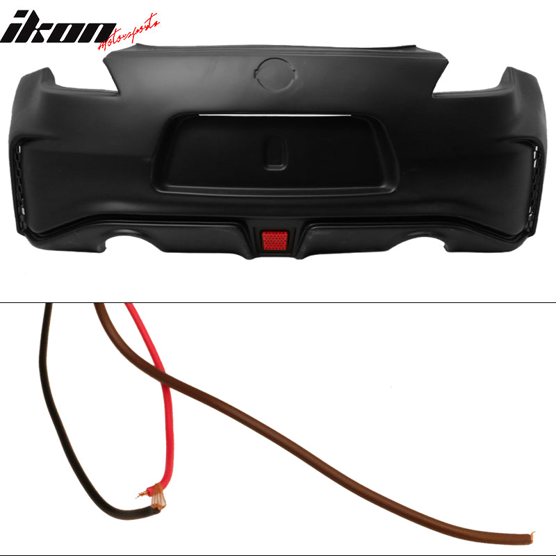 Fits 09-20 Nissan 370Z NS Style Rear Bumper Cover With LED Brake Light - PP