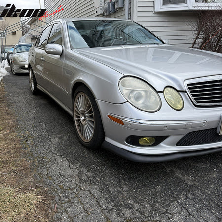 Fits 03-06 Benz E-Class W211 H Style Front Bumper Lip Spoiler Splitter PP