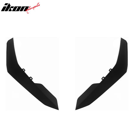 Fits 16-24 Chevrolet Camaro 1LE Style 2PCS Front Bumper Side Splitter Canards PP