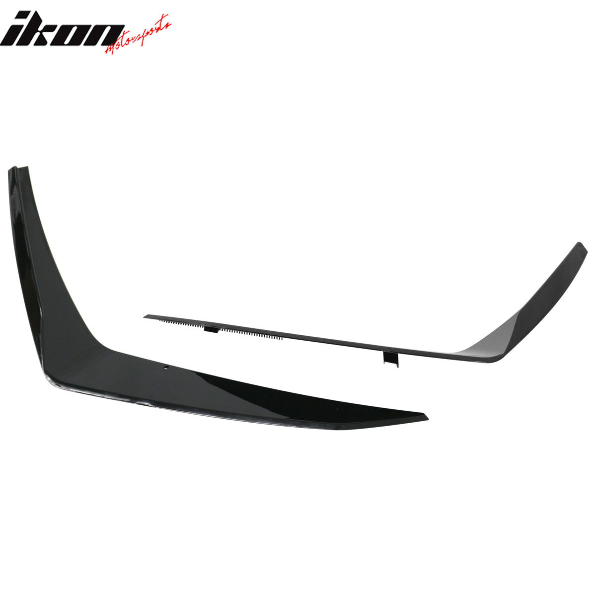 Fits 14-24 Camaro ZL1 Style Front Bumper Side Splitter Canards ABS Gloss Black