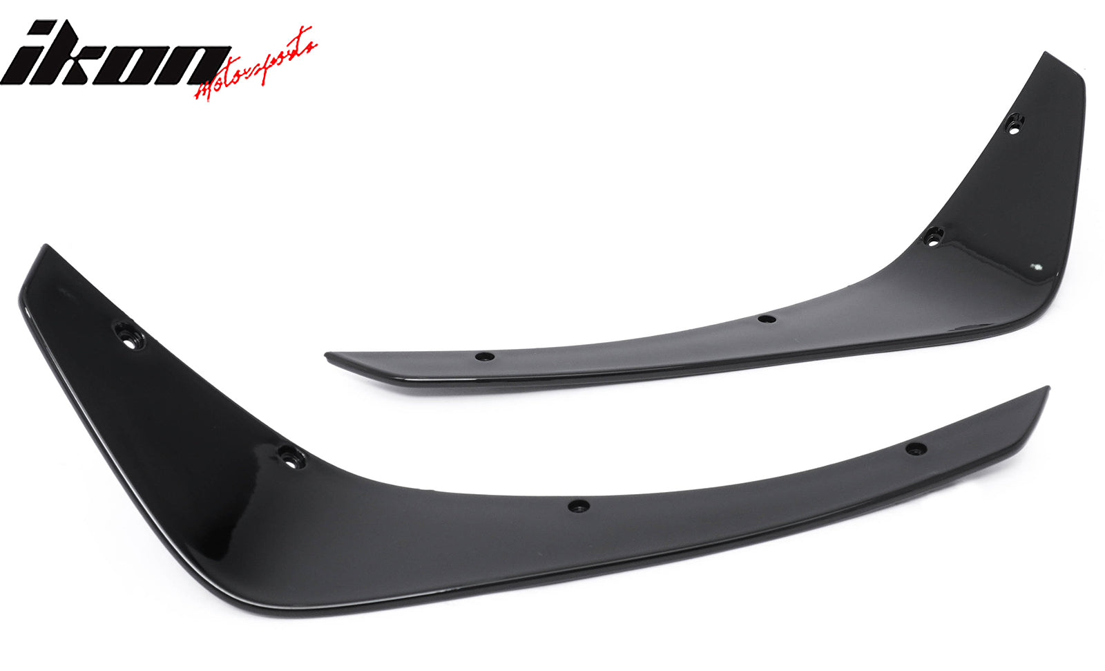 Fits 24-26 Ford Mustang Ecoboost IKON Style Front Bumper Canards PP