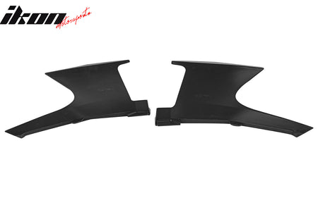 Fits 19-24 Toyota Corolla 5DR Front Bumper Canards Matte Black ABS Side Spoiler