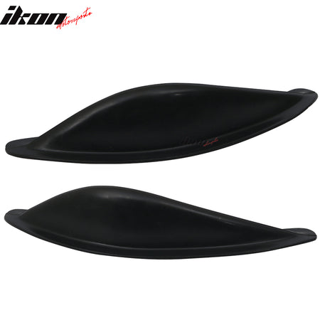 Universal WRC Style Canards Front Bumper Lip Splitter Spats 2 Piece Set PU