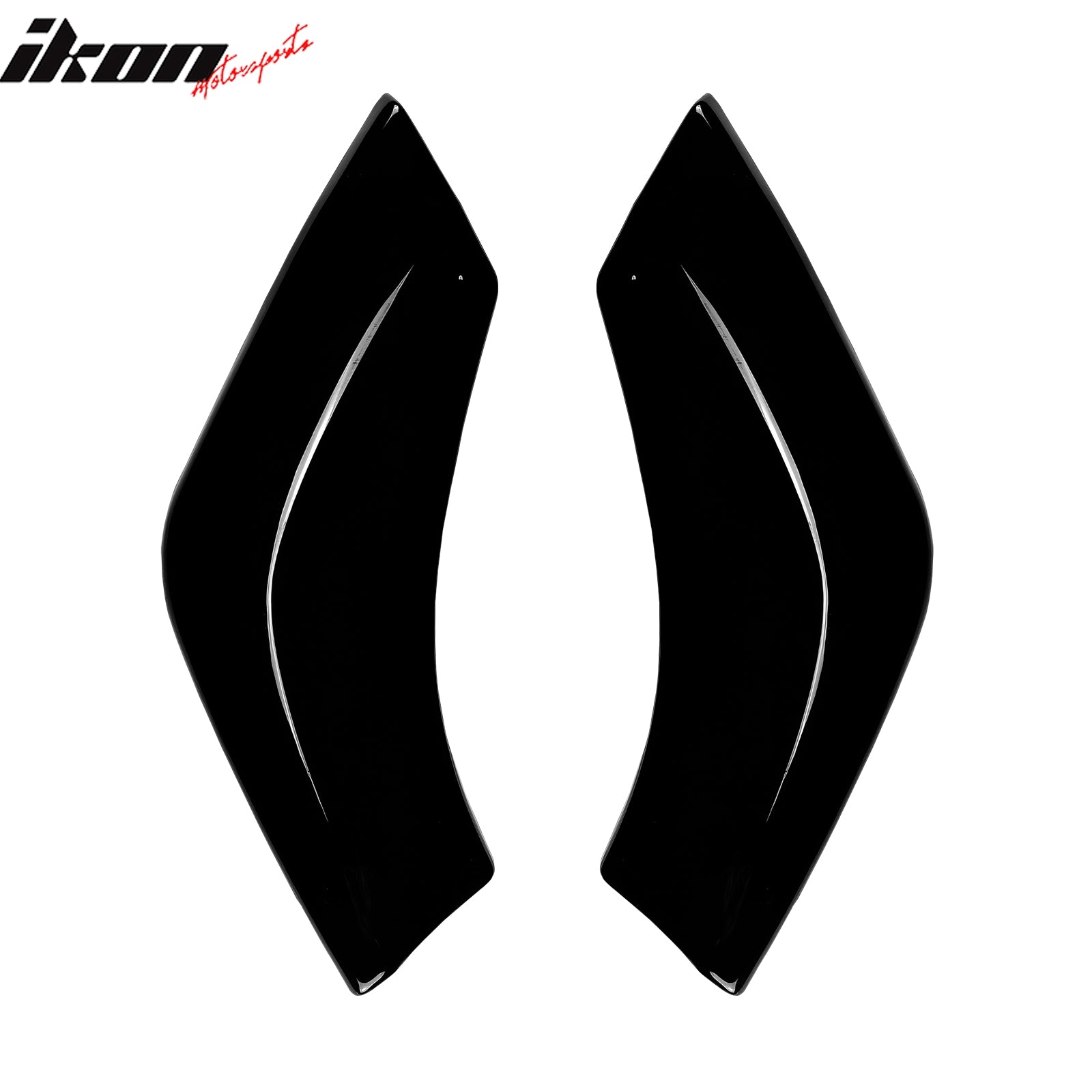 Fits 23-26 Alfa Romeo Tonale IKON Style Rear Bumper Diffuser 3PC Gloss Black ABS